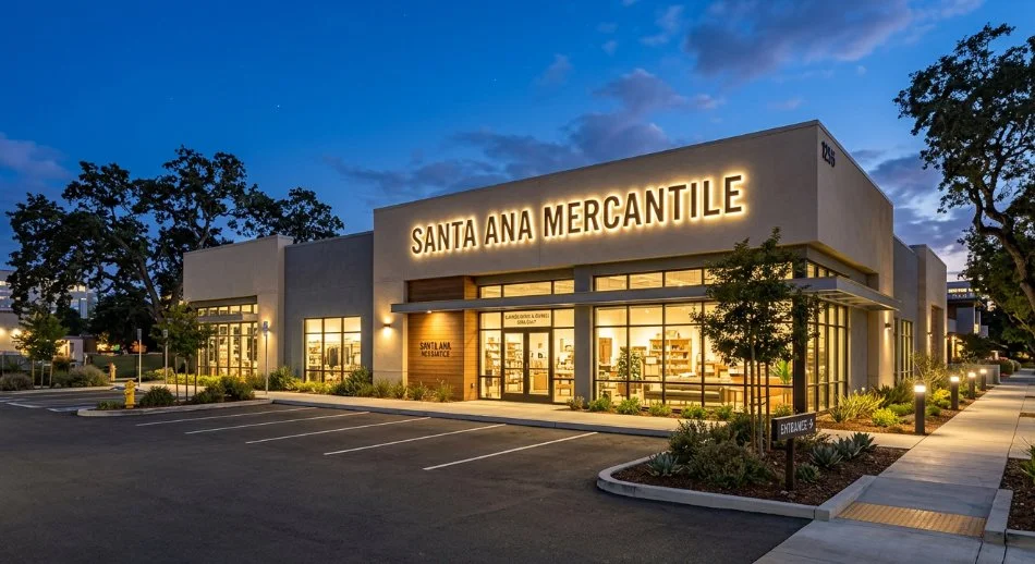 Front-lit channel letters on retail storefront at dusk California — Clear Line Signs Bay Area