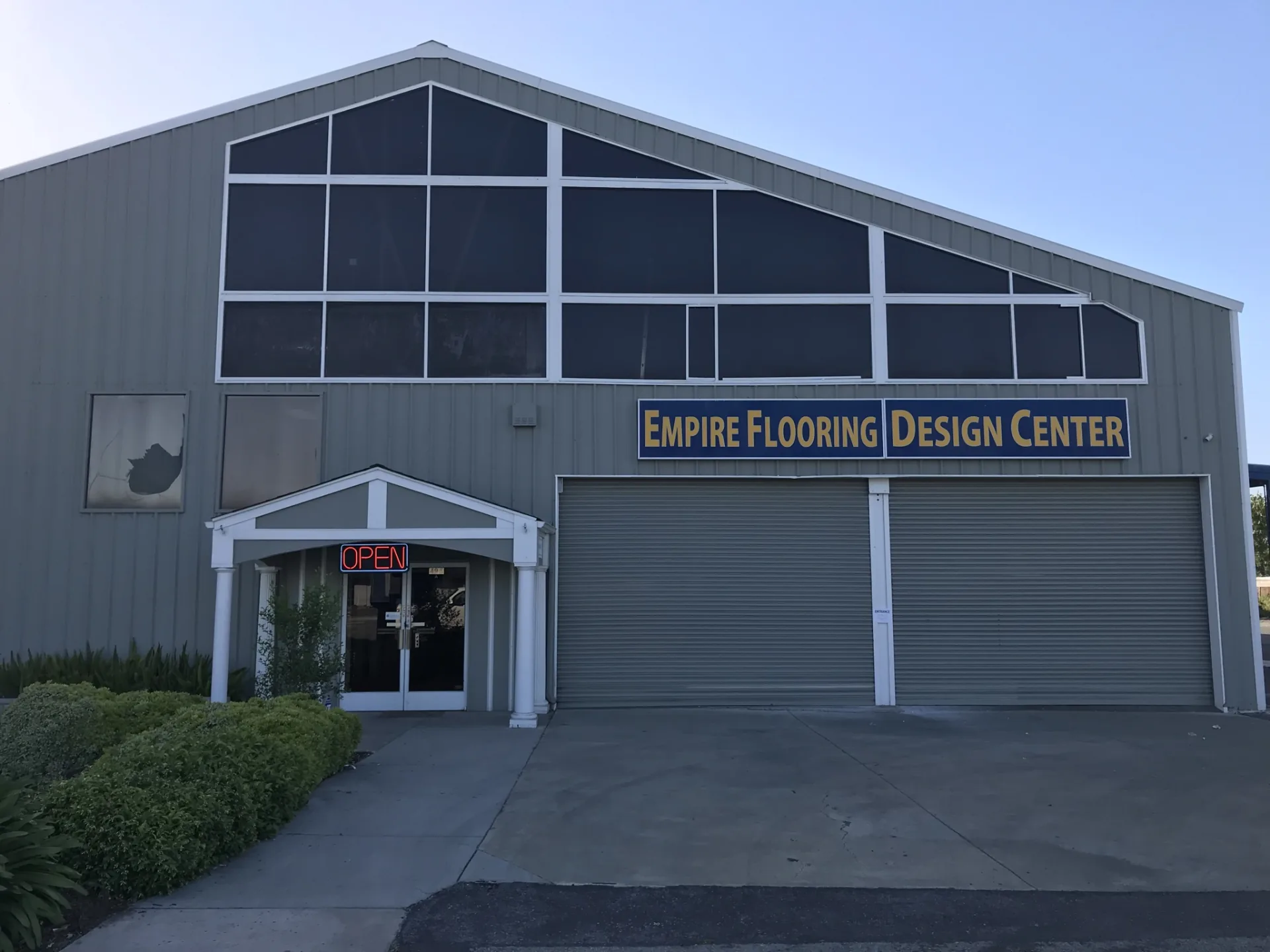 Dibond panel sign with digital print vinyl — Empire Flooring Design Center — Clear Line Signs San Jose