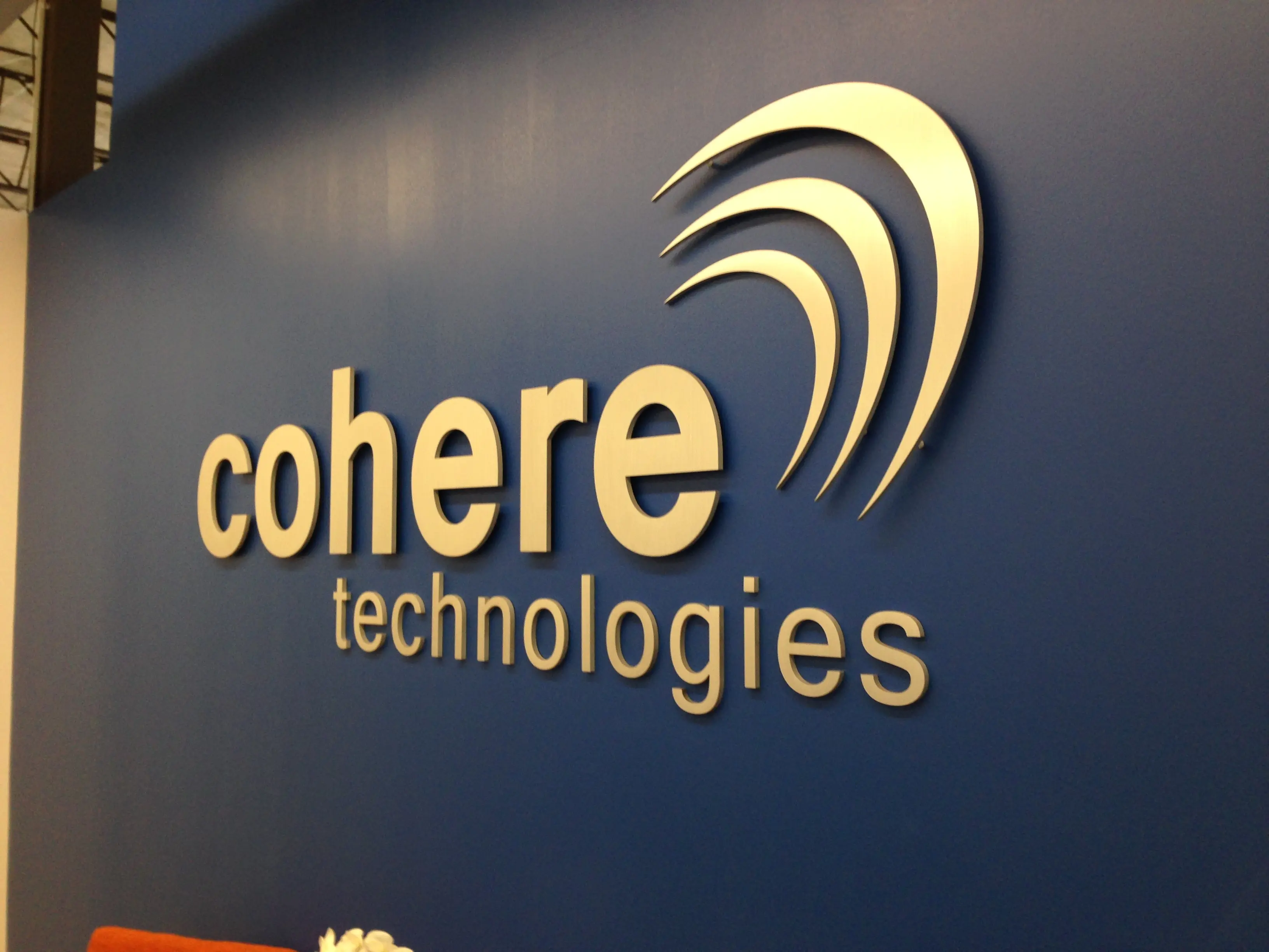 Cohere Technologies lobby sign San Jose