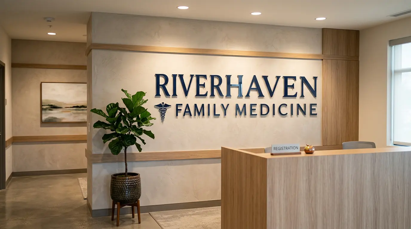 Medical practice lobby sign San Jose
