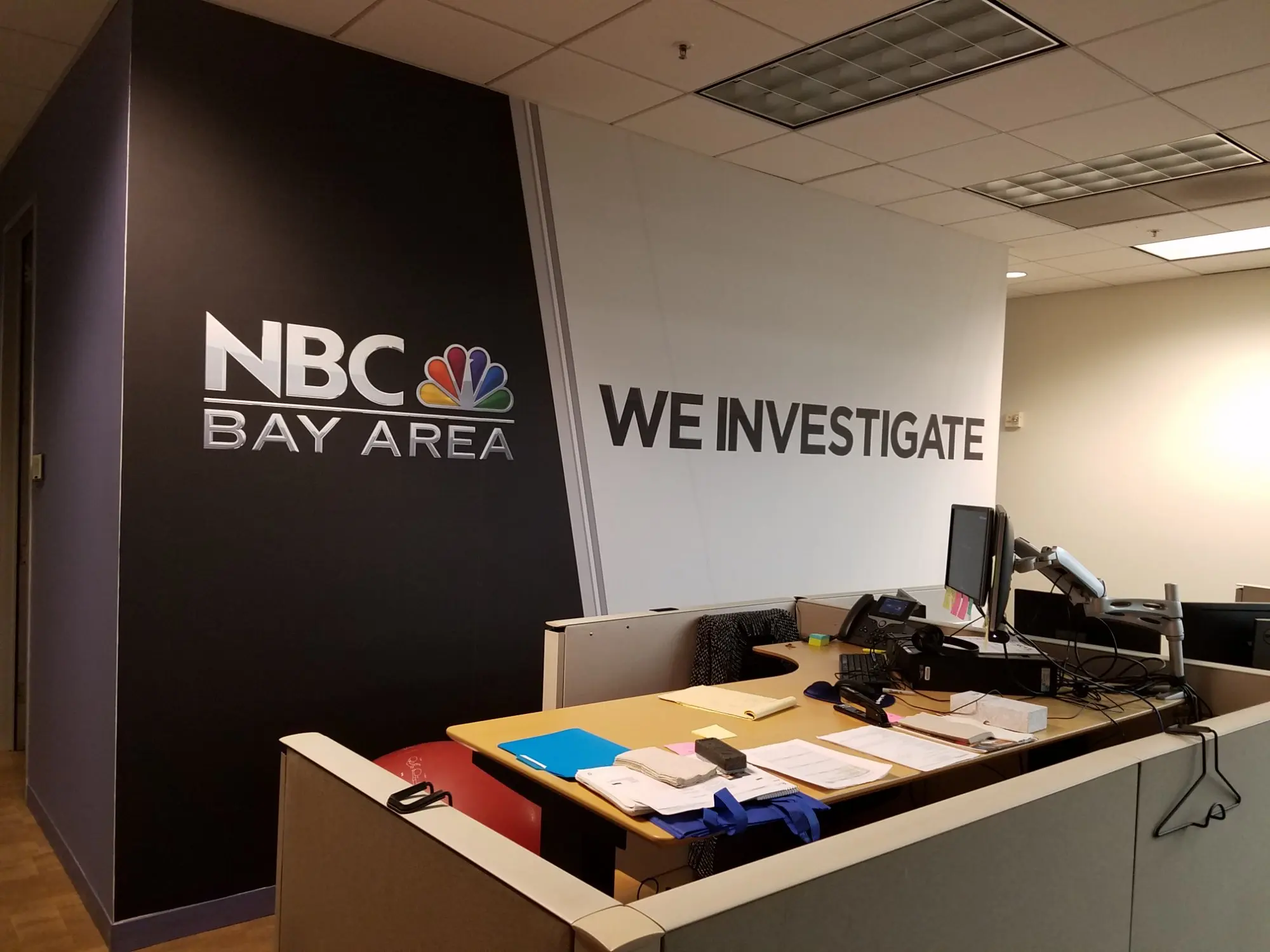 NBC Bay Area wall branding — Clear Line Signs San Jose