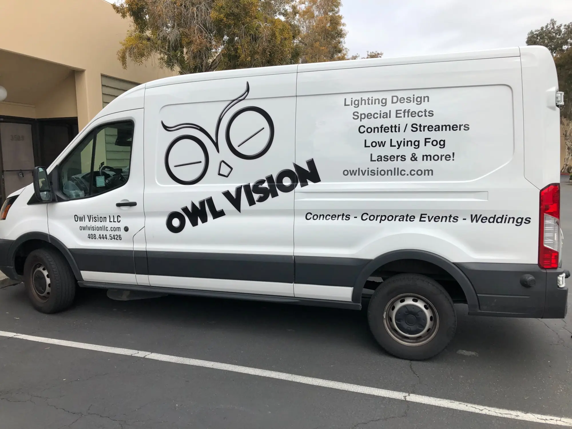 Owl Vision van wrap — Clear Line Signs San Jose