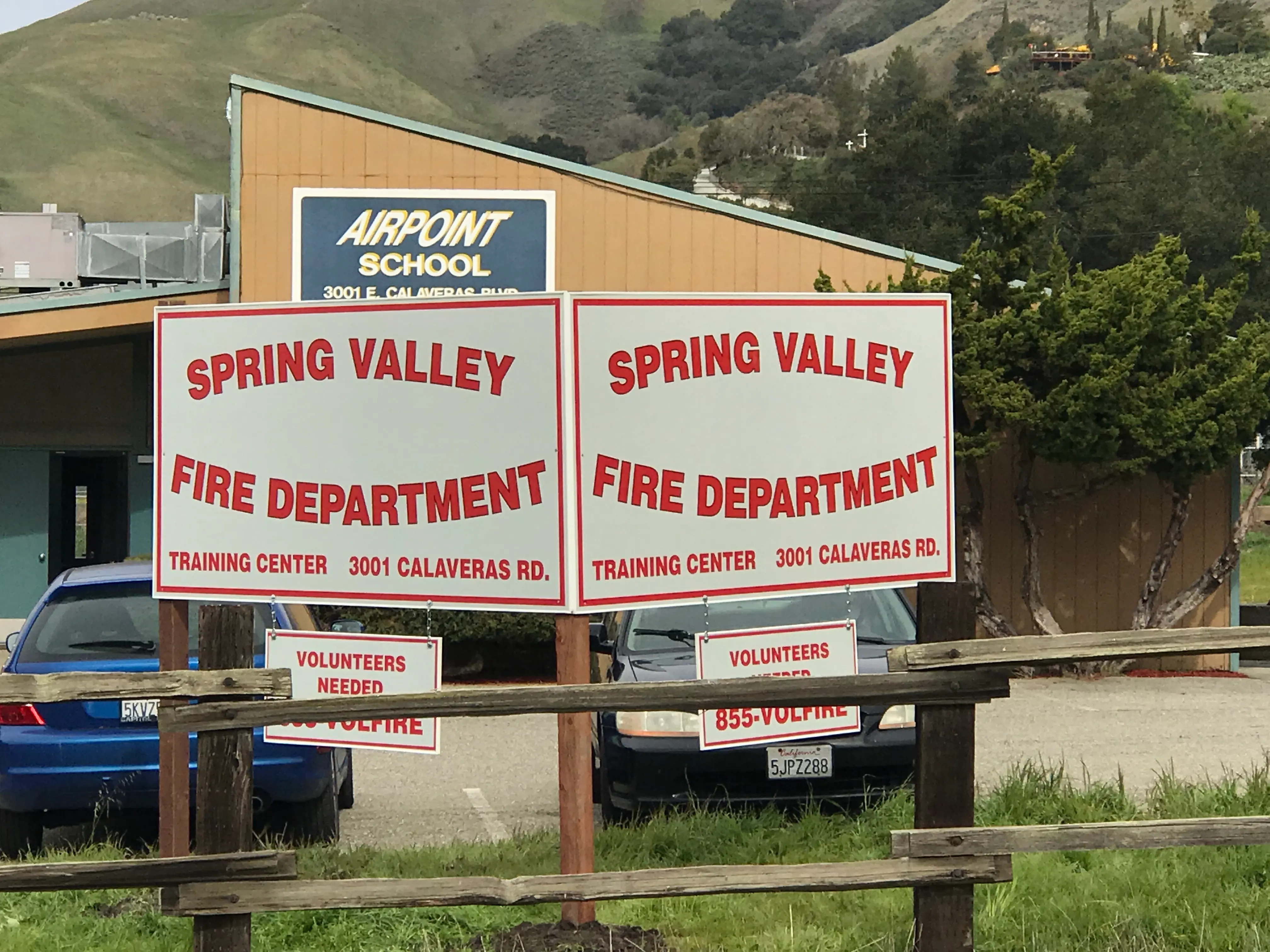 Spring Valley Fire Department reflective post and panel Milpitas — Clear Line Signs