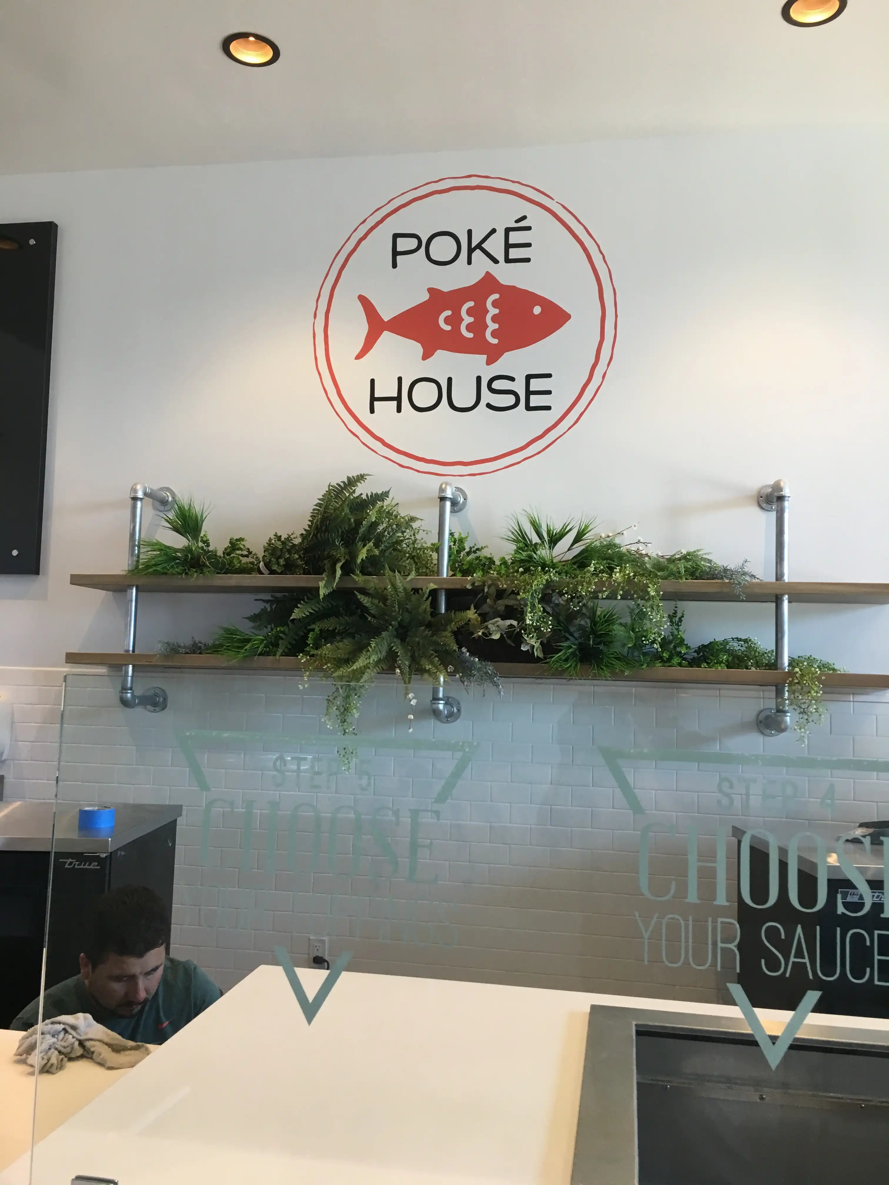 Wall decal Poke House interior detail — Clear Line Signs San Jose