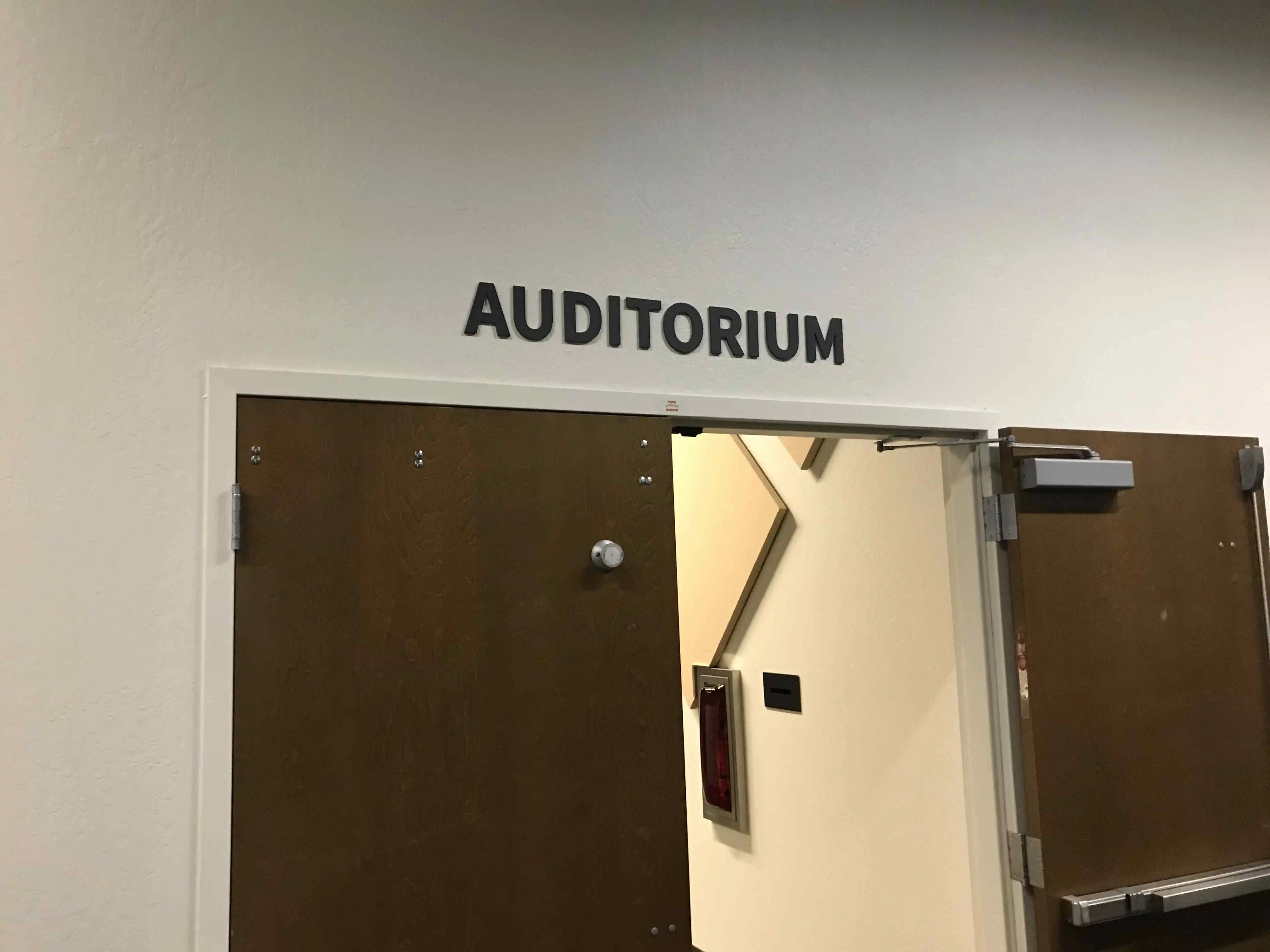 Gateway Church auditorium acrylic dimensional sign San Jose — Clear Line Signs