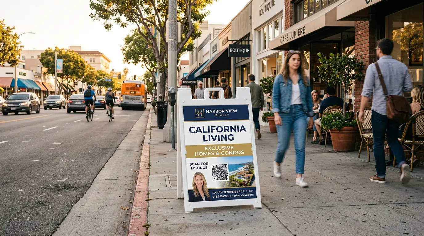 Standard Signicade A-frame real estate San Jose