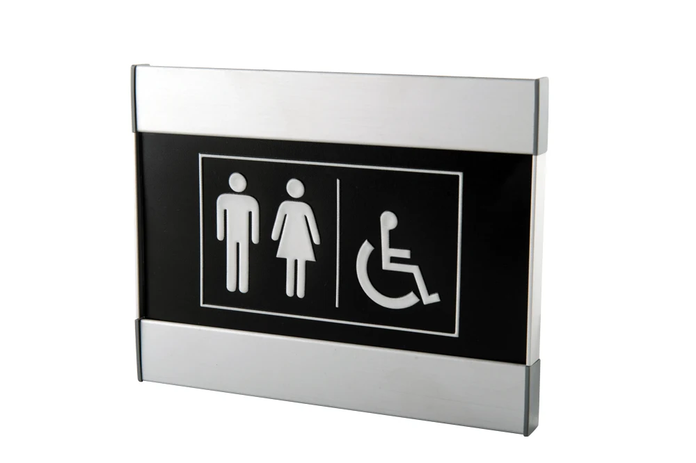 Vista Square wall sign with accessibility pictograms