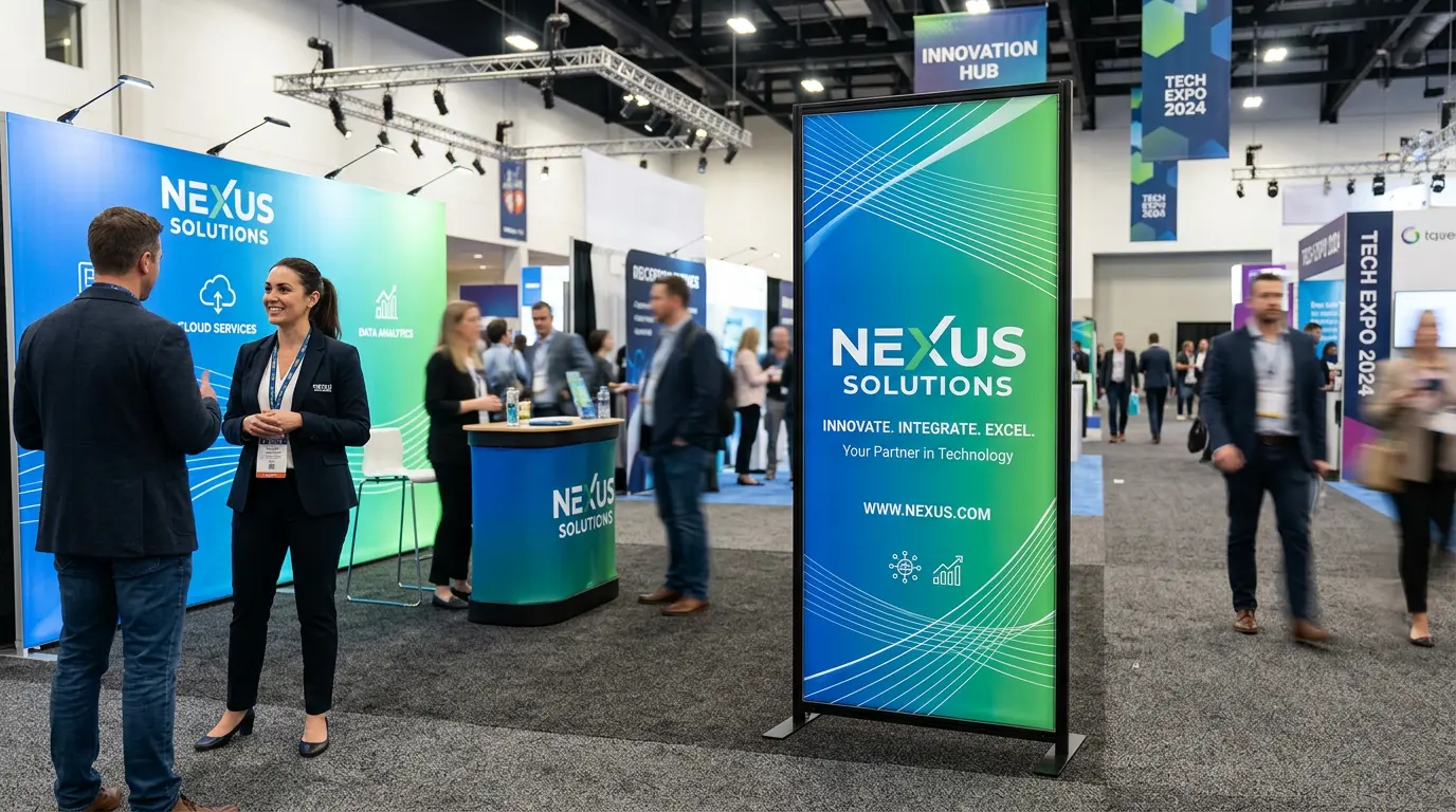 3ft non-lit SEG display trade show