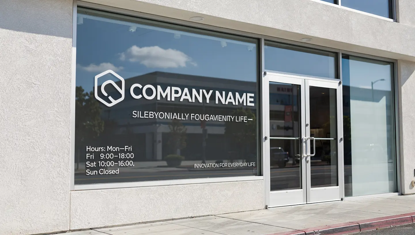 Full-color printed window graphic — retail storefront San Jose