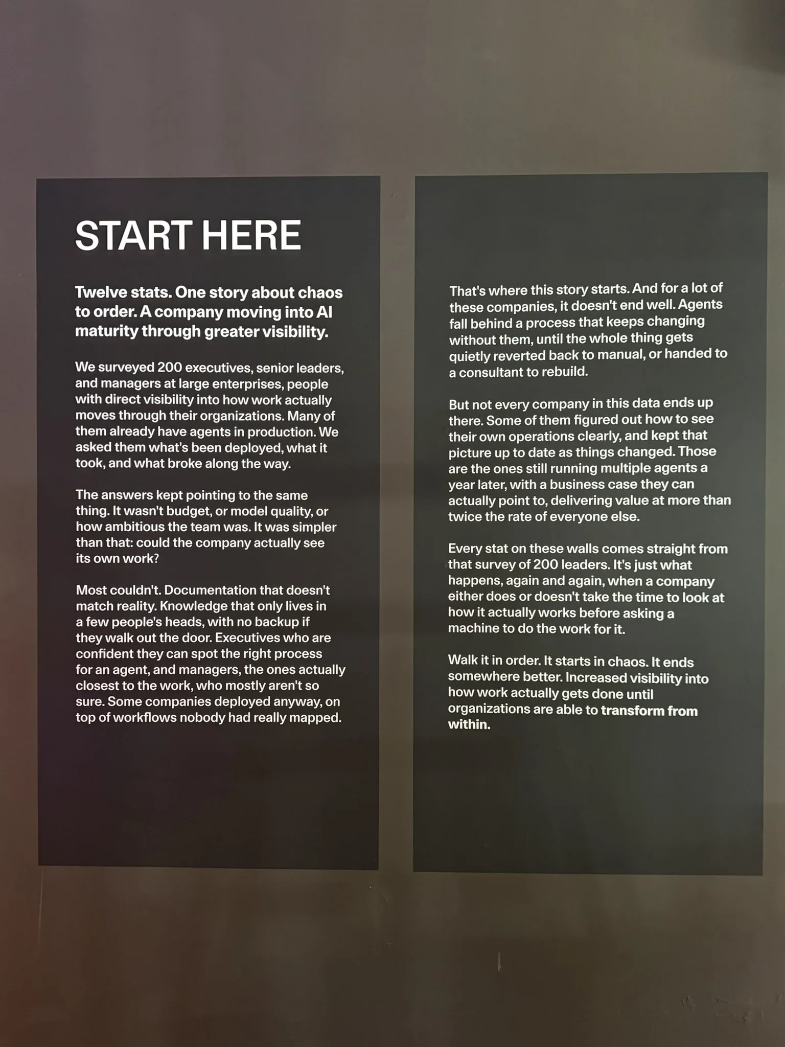 Printed vinyl exhibit wall graphics panel — Within — Clear Line Signs Palo Alto