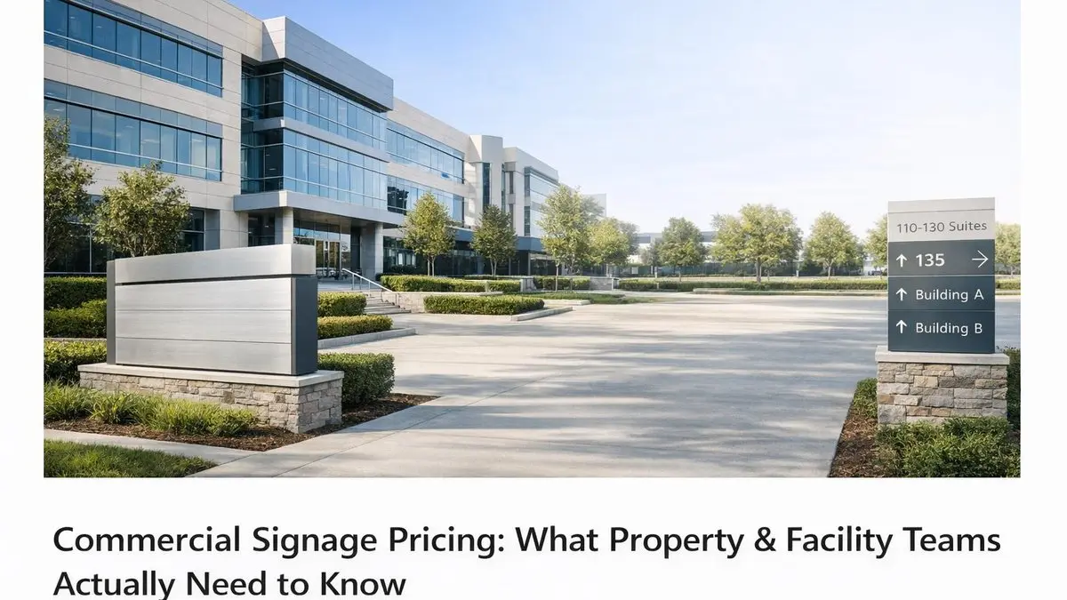 Commercial Signage Pricing Guide (2026) | Clear Line Signs