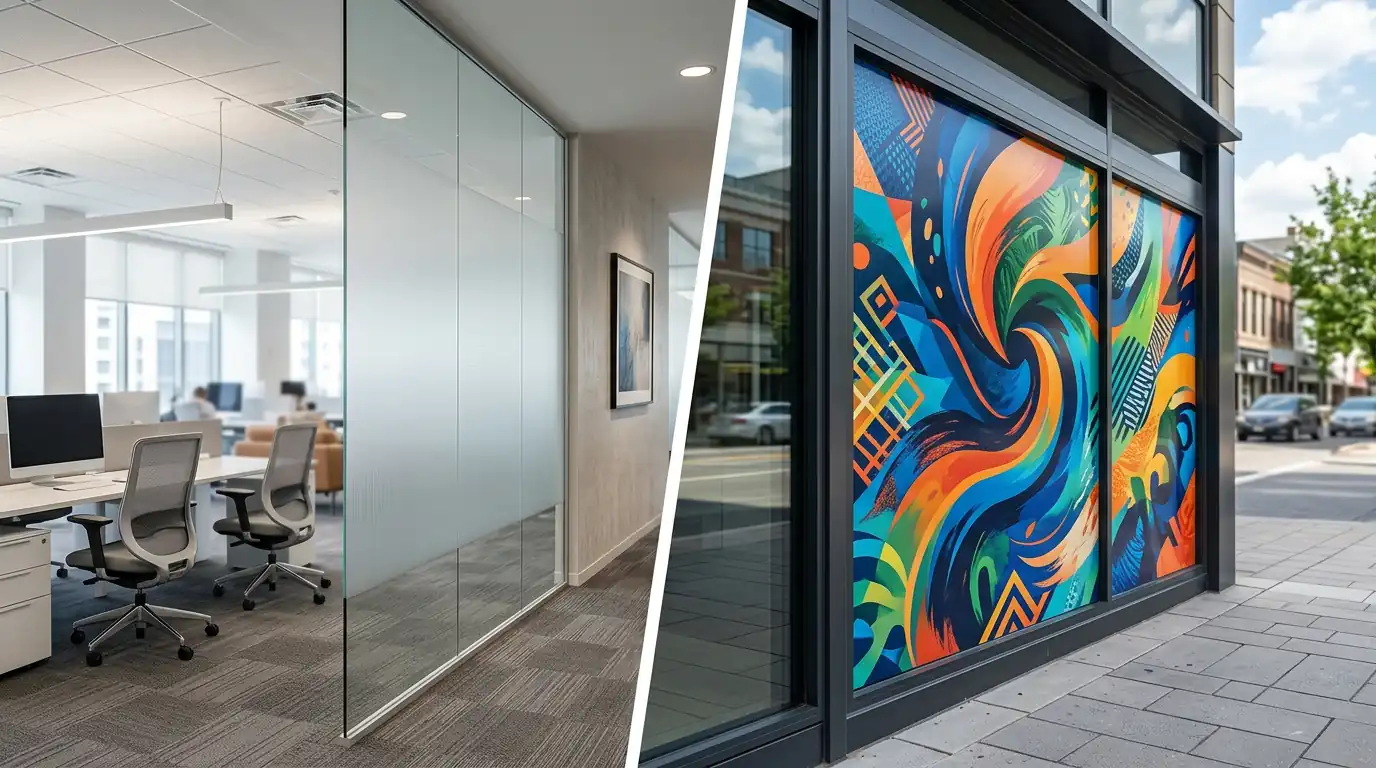 Frosted Window Film vs. Printed Window Graphics: Which Should You Choose?