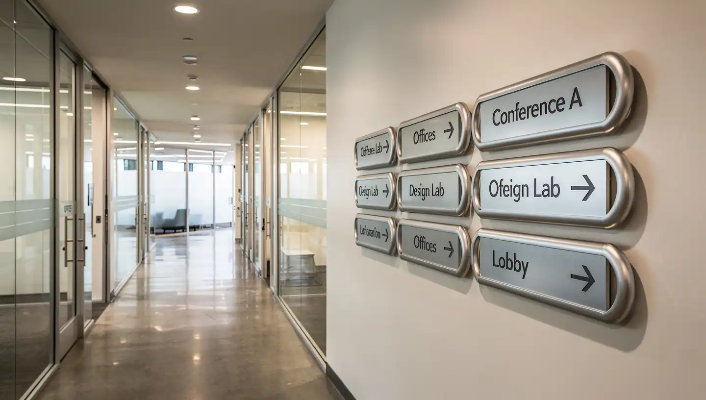 Vista System Wayfinding and ADA Signs for Bay Area Offices and Campuses